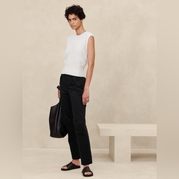 NWT! Banana Republic Black Authentic Chino Girlfriend Pant - Size 20🔹 - Picture 1 of 8